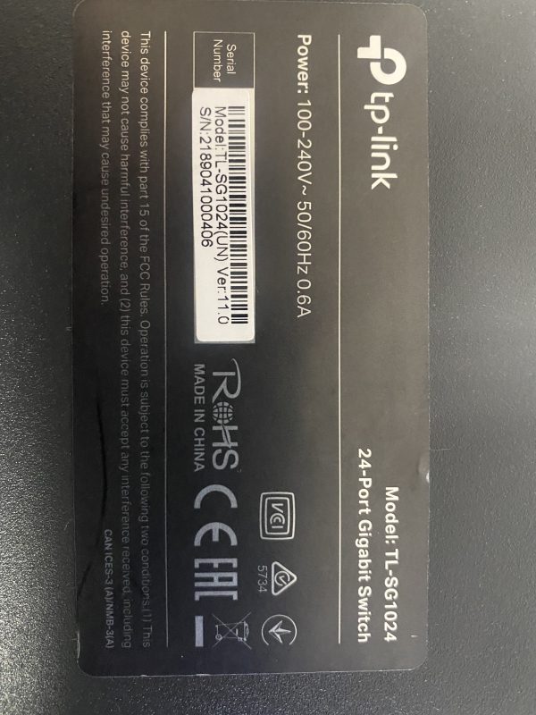 Switch TP-LINK TL-SG1024 - 24 Ports (Reconditionné) – Image 2